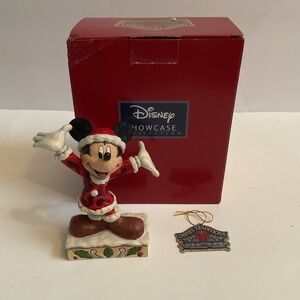 Mickey Mouse SantaClaus Jim  Shore Disney Traditions Tis A Splendid Season Boxed